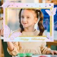 thumbnail image 4 of Birthday Photo Frame Butterfly Photo Booth Happy Themed Party Photo Prop Photo Booth Frame Decor Paper Photo Booth Frame Decor, 4 of 8