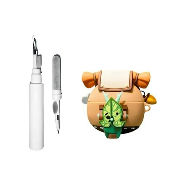 Anime Korok 3-in-1 Silicone AirPods Case with Keychain and Cleaning Kit