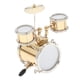 thumbnail image 5 of Conjunto de Batería Modelo Instrumento Musical Coleccionables Hugo Dorado 1:12, 5 of 7