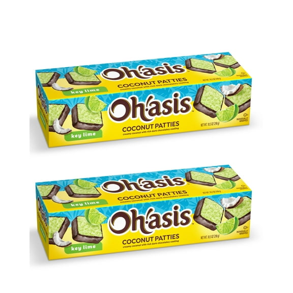 Anastasia Confections Coconut Patties, Key Lime Flavor, 10.5 oz, Patties, Coconut Patties, Anastasia Coconut Patties Original, Florida Candy, Lime Coconut Candy (PACK 2)