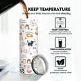 thumbnail image 4 of Cat Tumbler with Lid and Straw Cat Lover Coffee Cup Mugs, Cat Lovers Gifts for Women Mom,20oz Cat Skinny Insulated Stainless Steel Travel Tumbler With Lid, 4 of 6