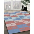 thumbnail image 2 of Ahgly Company Indoor Rectangle Patterned Light Steel Blue Novelty Area Rugs, 8' x 10', 2 of 6