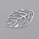 thumbnail image 4 of 30 piezas de dijes con forma de hoja para collares, pulseras, aretes y manualidades. plata, 4 of 8