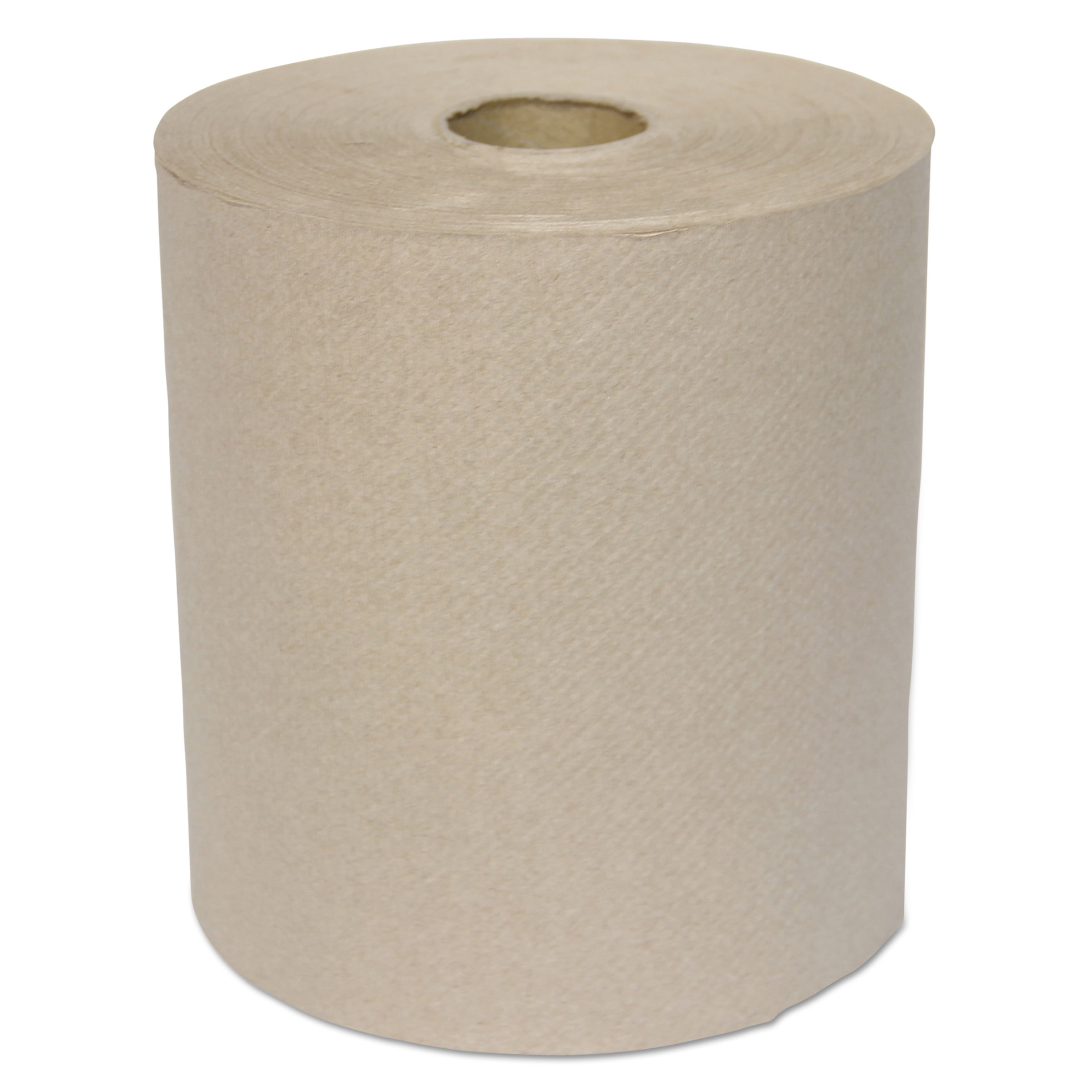 General Supply Hardwound Roll Towels, 1Ply, Kraft, 8" x 700 ft, 6