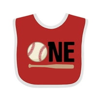 Inktastic 1st Birthday Baseball Boys First Boys or Girls Baby Bib