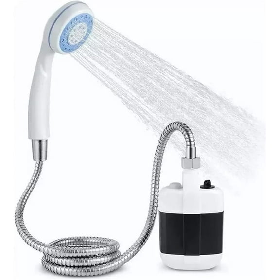 Portable Shower Camping Shower Outdoor Camp Shower Pump, Compact Handheld Rechargeable Camping Showerhead for Camping Showers, Rinsing Gear