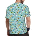 thumbnail image 2 of Wukai World Travel1 Print Men's Short-Sleeved Mesh T-Shirt,Quick-Dry Short Sleeve Workout T-Shirt-3X-Large, 2 of 8