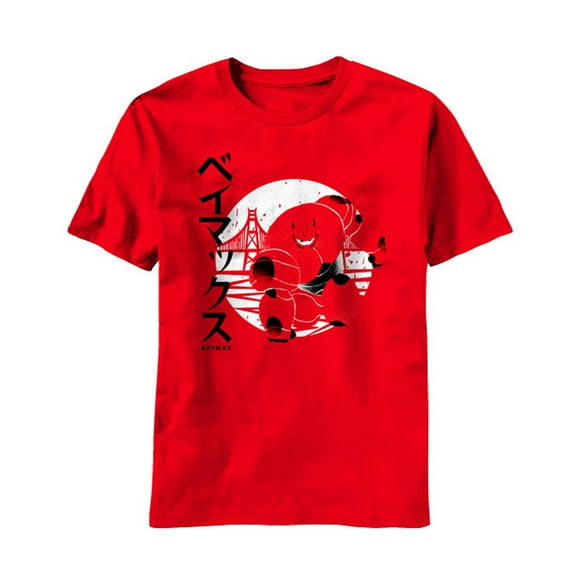 Big Hero 6 Baymax Burst Youth Red T-Shirt | XL