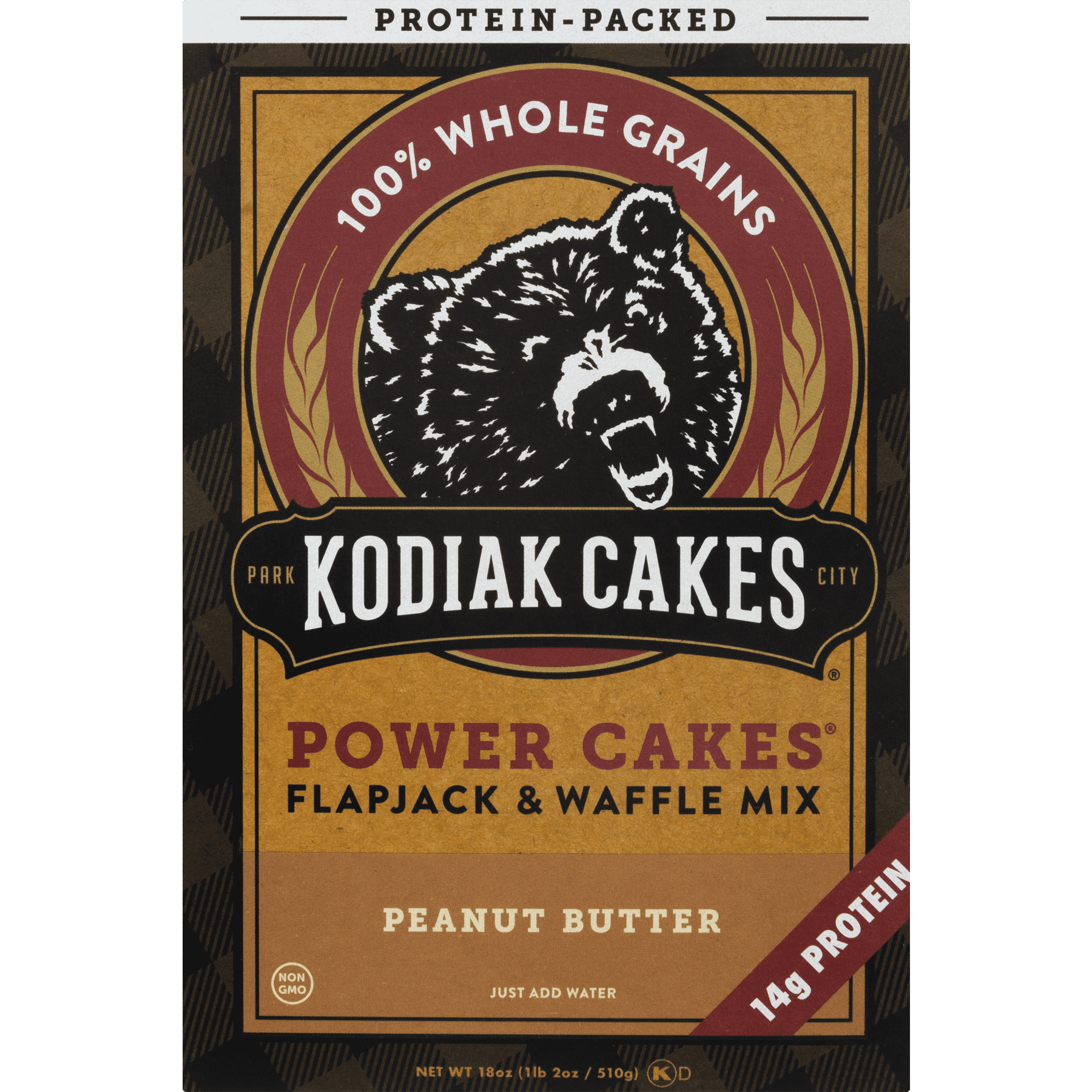 Kodiak Cakes Power Cakes, Peanut Butter Pancake and Waffle Mix, 18 Oz by Kodiak Cakes