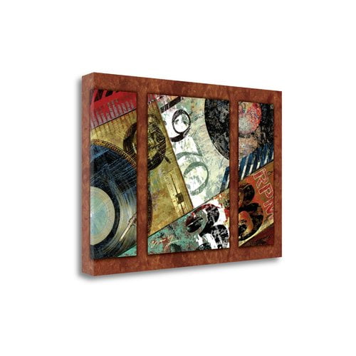 Hits Town 1970 - Triptych By Eric Yang, Fine Art Giclee Print on Gallery Wrap Canvas, Ready to Hang