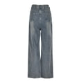 thumbnail image 4 of Bmisegm Women's Retro Loose Straight Leg Jeans, Blue, L, 4 of 9