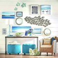 thumbnail image 4 of Ensemble de 3 Décor de Plage de Tortues de Mer en Métal (Bleu-Vert), 4 of 5