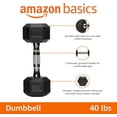 thumbnail image 2 of Rubber Hex Dumbbell Hand Weight, 2 of 7