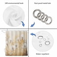 thumbnail image 5 of White Dandelion Waterproof Fabric Shower Curtain,Spring Farmhouse Pastoral Flowers Floral Waterproof Fabric Shower Curtain for Bathroom Curtains Bathtubs Shower Curtains with 12 Hooks Small 36x72in, 5 of 8