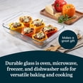 thumbnail image 5 of Libbey Baker’s Premium 5 Piece Glass Baking Dish Set, Stackable Casserole Dish with Lid Set, Baking Glassware for Casseroles, Lasagna, Brownies, 5 of 6