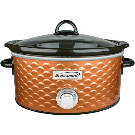 

Brentwood Scallop Pattern 4.5 Quart Slow Cooker in Copper