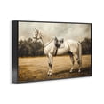thumbnail image 2 of Stupell Industries Rustic Lodge White Mare with Saddle Black Framed Giclee Art, 24 x 16, by Petals Prints Design, 2 of 8