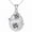 Hibiscus, variant on Midir&Etain  Opal Sunflower Necklace White Gold Plated Vintage Floral Pendant Jewelry Gift for Her Women Mom