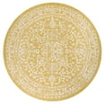 thumbnail image 2 of JONATHAN Y SANTA MONICA 5' Round Area Rug, Malta Bohemian Medallion Textured Weave - Yellow/Cream, SMB104G-5R, 2 of 2