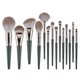 thumbnail image 2 of Juego de brochas de maquillaje, brochas de maquillaje de cerdas suaves con estuche, herramientas de maquillaje completas para principiantes, juego de 14., 2 of 4