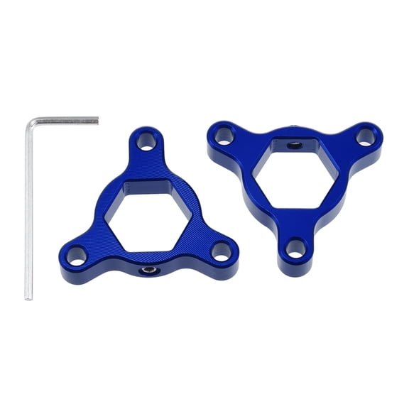 Unique Bargains 2pcs 17mm Blue Aluminum Alloy Racing Motorcycle Rider CNC Fork Preload Adjusters for Most Motorcycle