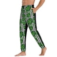 thumbnail image 3 of Kdxio Palm Greenery Pattern Joggers,Sweatpants for Men with Pockets-X-Large, 3 of 5