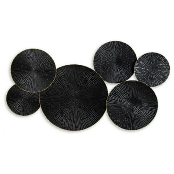 Signature Design by Ashley Contemporary Rhetlen Wall Decor  Black/Gold Finish