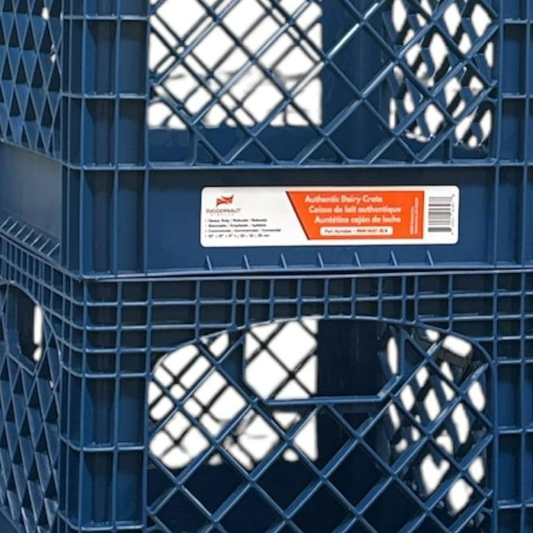 Juggernaut Storage: Milk Crate 2pk - 16 Qt, Blue - Multi-Purpose