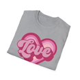 thumbnail image 5 of Love Heart, Gildan Unisex Softstyle T-Shirt, Retro Heart Graphic Tee, S-3XL, 5 of 6
