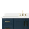 thumbnail image 3 of Ariel Taylor 55 In. Oval Sink Vanity With White Quartz Countertop In Midnight Blue, 3 of 10