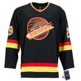 thumbnail image 2 of Gino Odjick Chandail Rétro de Fanatics Noir Signé Canucks de Vancouver, 2 of 3