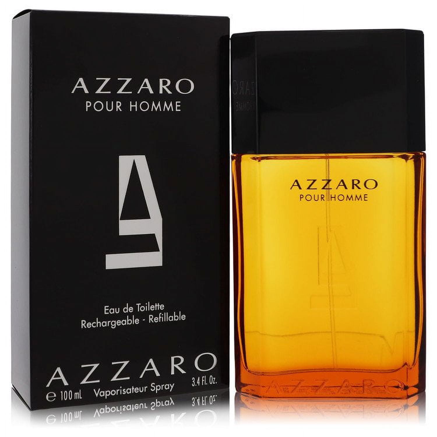 AZZAPO POUR HOMME オードトワレ 100ml 2本 Azzaro Men's Perfume, Refreshing Lavender and Amber Fragrance, 6.7