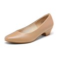 thumbnail image 1 of Zapatos de Tacón Bajo con Plataforma Ancha para Mujer DREAM PAIRS Mila Talla 11 Nude, 1 of 6