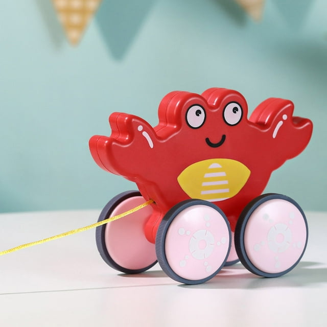 QIPOPIQ Clearance Education Toys Driver Children's Drag Pull Rope To Pull Car Educational Toys Children's Birthday Gift