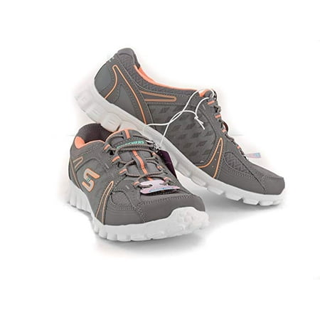 Skecher Women's Sport Ez Flex 2 Right On Sneaker Charcoal Coral Size (Best Shoe Deals Right Now)