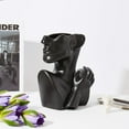 thumbnail image 4 of Ceramic Greek Statue Face Vase Black Creative Head Sculpture for Home Decoration, 4 of 6