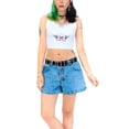 thumbnail image 2 of Okbabeha Women’s Embroidery Printed Knitted Vest, Sleeveless Crop Tops, 2 of 3