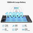 thumbnail image 3 of DOOGEE T30 MAX 20GB+512GB 12.4" 2.5K FHD Display Android Tablet,10800mAh Battery 33W Gaming Tablet,Helio G99 Octa-Core,Dual SIM 4G LTE, 51MP AI Camera,Hi-Res Quad Speakers,Face Unlock,Black, 3 of 7