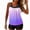 Light Purple #071, variant on Womens Bathing Suits Two Piece Tank Tops Boyshorts Swimsuits High Waist Tummy Control Gradient Tankini Swimwear, L