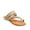 Gold, variant on GC Shoes Women's Flat Fashion Sandals, Rhinestone Studded Strappy Toe Ring Flats with Metallic Wedge, Harmonie/Pewter/9.5