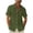 CBZ77-Army Green, variant on Mens Button Down Shirt Roll Up Short Sleeve Casual Summer Beach Wedding Tops Dressy Business Workout Shirts Gray 3XL