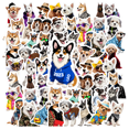 thumbnail image 1 of YEZDIX Multicolor Dog Fashion Stickers for Laptops Notebooks Suitcases Waterproof, 1 of 5
