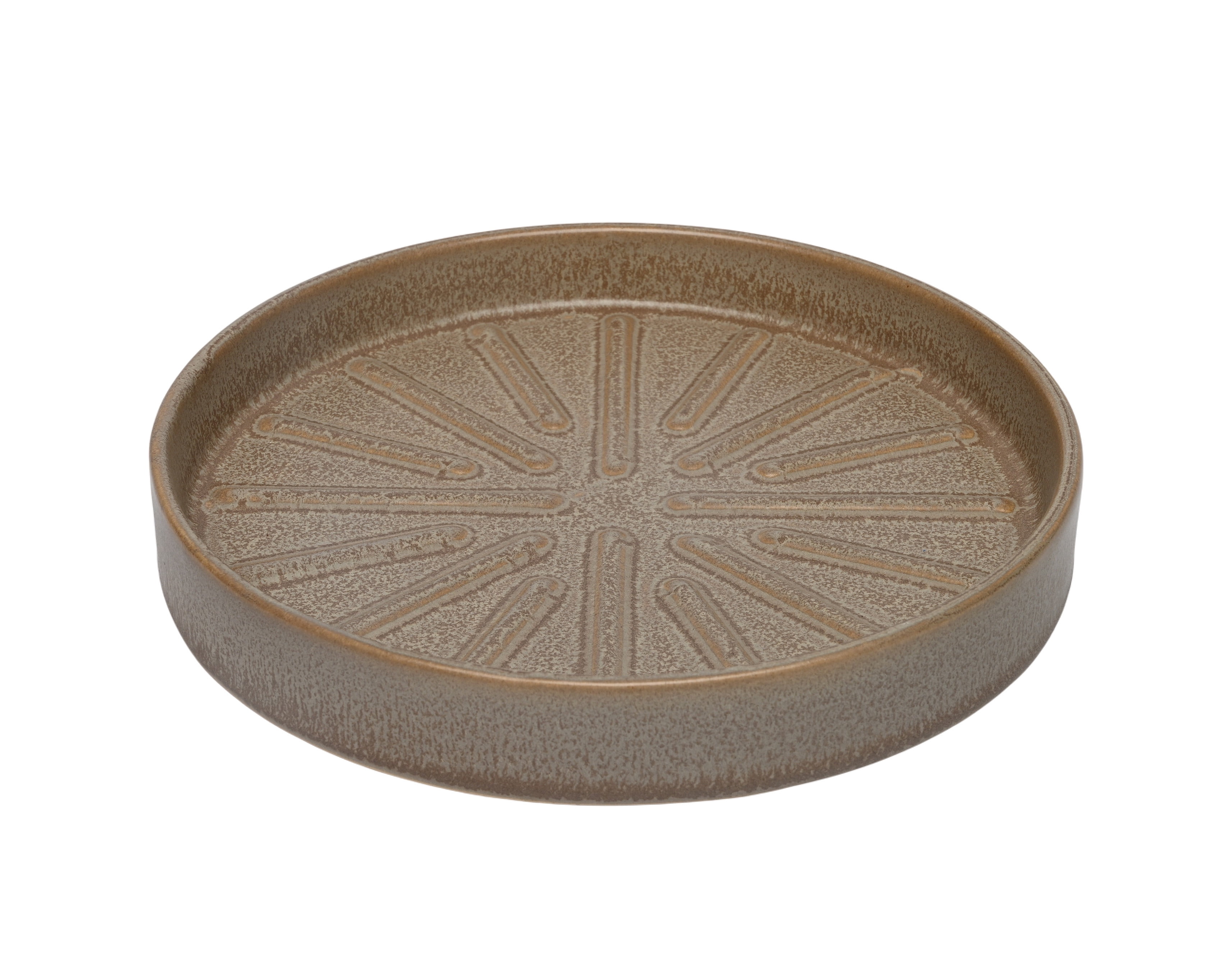Better Homes & Gardens 8 inch Gray Ceramic Planter Saucer