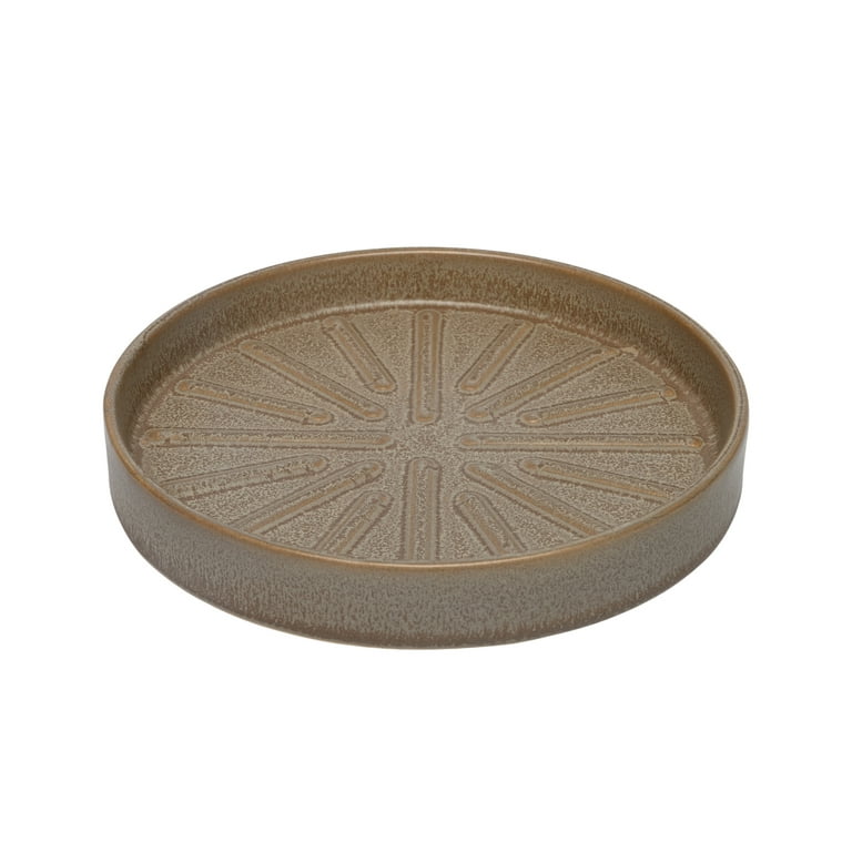 Better Homes & Gardens 8 inch Gray Ceramic Planter Saucer