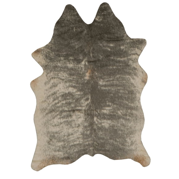 Faux Cowhide Mini Grey Mix Accent Rug