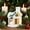 A, variant on Zawou Glowing Christmas Snowman Figurine with Lighted House, Mini Christmas Village Decoration for Tabletop, Office, or Mantel Holiday Display