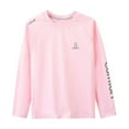 thumbnail image 2 of Boys' Athletic Shirts Long Sleeve Quick Dry Undershirt Base Layer Baseball Soccer Tennis Sports Tees for Kids (11-12 Years, Pink), 2 of 8