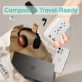 thumbnail image 4 of Surge Protector Outlet Extender, 6-Outlet Splitter with 4 USB Wall Charger(2 USB-C Ports), Multi Plug Wall Outlet 1050J Power Strip for Home Office Dorm Room Essentials, 4 of 12