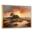 thumbnail image 2 of Designart "Dawn'S Countryside Fusion" Farm Floater Framed Canvas Art Print, 2 of 5
