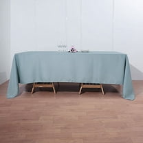 BalsaCircle 72" x 120" Polyester RECTANGULAR Tablecloth Table Linens Dusty Blue